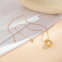 Drop Necklace Steel PVD Gold GLBJKS6110G