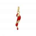 Neapolitan Horn Pendant in Yellow Gold GL101571