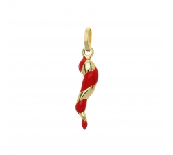 Neapolitan Horn Pendant in Yellow Gold GL101571