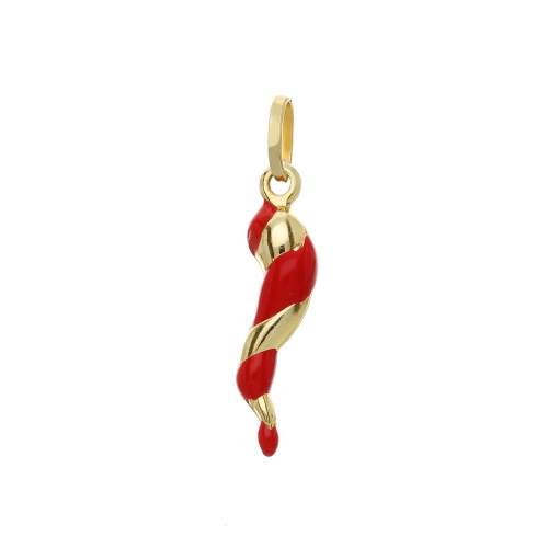 Neapolitan Horn Pendant in Yellow Gold GL101571