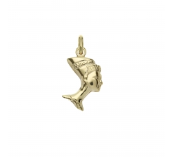 Nofretete-Kopf-Anhänger Gelbgold GL101572