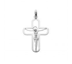 White Gold Cross Pendant GL101575