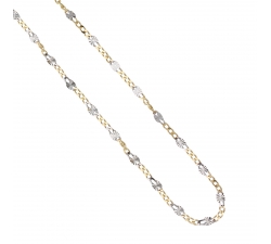 Unisex Necklace in White Yellow Gold GL101581