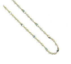 Unisex Necklace in White Yellow Gold GL101583