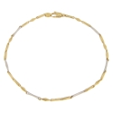 White Yellow Gold Men&#39;s Bracelet GL101587