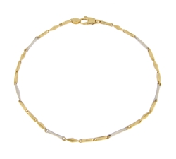 White Yellow Gold Men&#39;s Bracelet GL101587