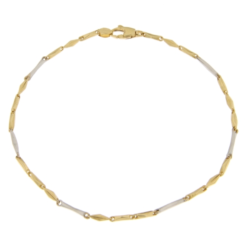 White Yellow Gold Men&#39;s Bracelet GL101587