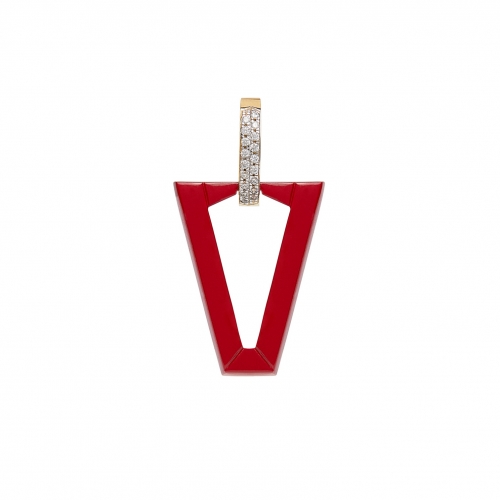 Valentina Ferragni Studio Uali Rouge earring DVF-OR-LU14
