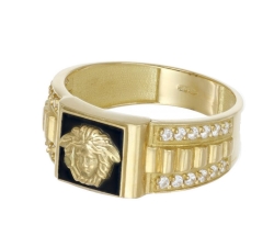 Yellow Gold Men&#39;s Ring GL101589