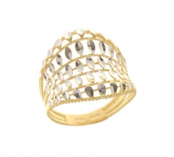 Woman Ring 18 KT yellow white Gold 803321731979