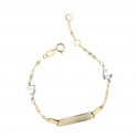 Children&#39;s Bracelet in White and Yellow Gold GL101599