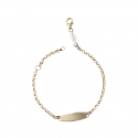 Children&#39;s Bracelet in White and Yellow Gold GL101601