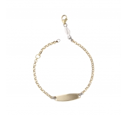 Children&#39;s Bracelet in White and Yellow Gold GL101601