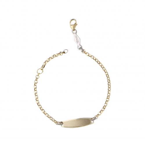 Children&#39;s Bracelet in White and Yellow Gold GL101601