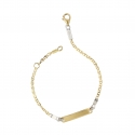 Children&#39;s Bracelet in White and Yellow Gold GL101603