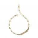 Children&#39;s Bracelet in White and Yellow Gold GL101604