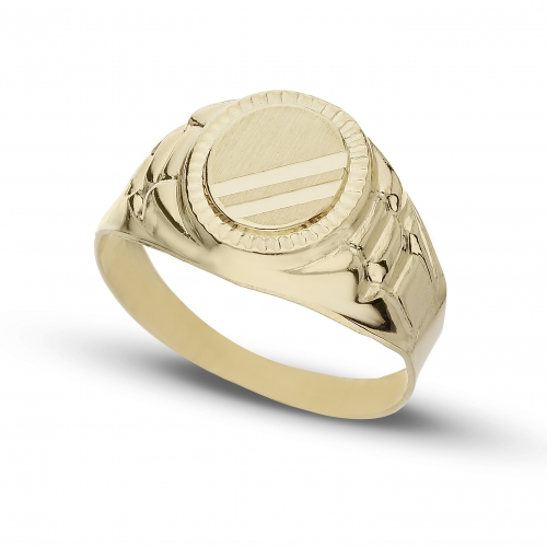 Herrenring aus Gelbgold GL101623