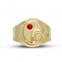 Men&#39;s Yellow Gold Ring GL101625