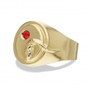 Men&#39;s Yellow Gold Ring GL101625