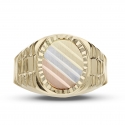 White Yellow Pink Gold Men&#39;s Ring GL101627