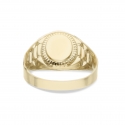 White Yellow Gold Men&#39;s Ring GL101629