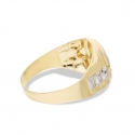 White Yellow Gold Men&#39;s Ring GL101630