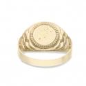 White Yellow Gold Men&#39;s Ring GL101630