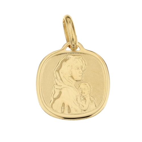 Madonna and Child Pendant in Yellow Gold GL101632