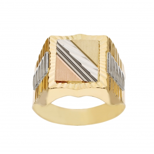 Da Uomo 14KT Oro EP Bling Nativi Americani Capo Indiano Misura Anello 11