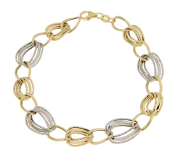 Women&#39;s Bracelet White Yellow Gold GL101640
