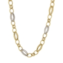 White Yellow Gold Women&#39;s Necklace GL101644