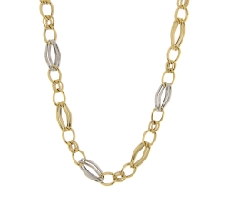 White Yellow Gold Women&#39;s Necklace GL101644