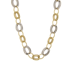 White Yellow Gold Women&#39;s Necklace GL101646