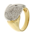 Women&#39;s Ring White Yellow Gold GL101649