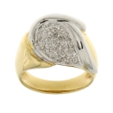 Anello Donna Oro Bianco Giallo GL101649