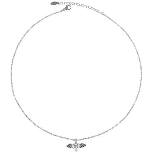 Collana Cuore Ali Acciaio GLBJKS6119