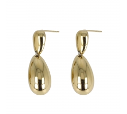 Pendant Drops Earrings Steel PVD Gold GLBJKJ9088G
