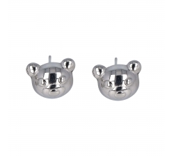 Steel Teddy Bear Earrings GLBJKJ9093