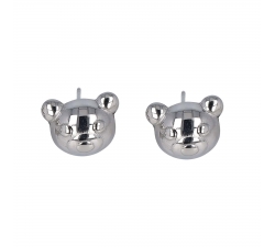 Teddybär-Ohrringe aus Stahl GLBJKJ9093