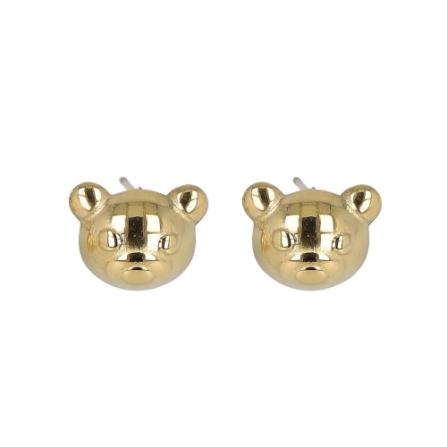 Teddy Bear Earrings Steel PVD Gold GLBJKJ9093G