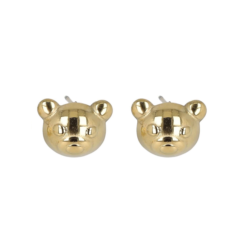 Teddy Bear Earrings Steel PVD Gold GLBJKJ9093G Teddy Bear Earrings Steel PVD Gold GLBJKJ9093G