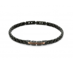 Bracciale Rigido Brosway Donna Collezione Chakra | Acciaio 316L Con Cristalli Swarovski Vintage Rose E Cuore Oro Rosa - BHK356