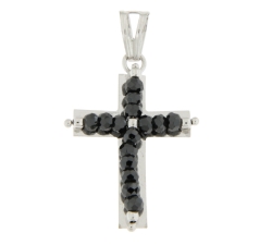 White Gold Cross Pendant GL101656