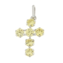 Ciondolo Croce Oro Bianco GL101657