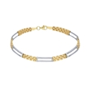 White Yellow Gold Men&#39;s Bracelet GL101664