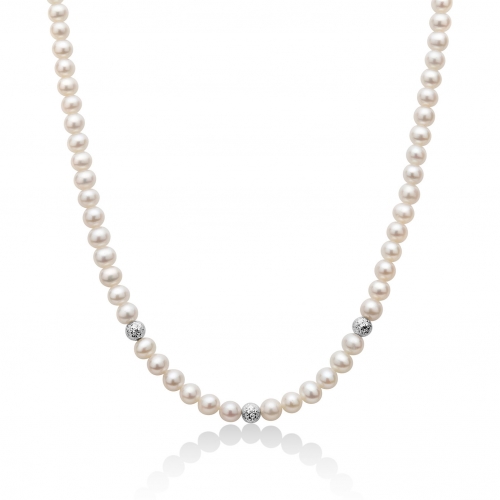 Miluna Women&#39;s Necklace Pearls PCL6111