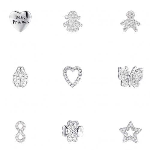 Luca Barra Symbols Steel Charms