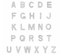 Luca Barra Buchstaben-Anhänger aus Stahl