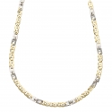 Collana Uomo Oro Giallo Bianco GL101694