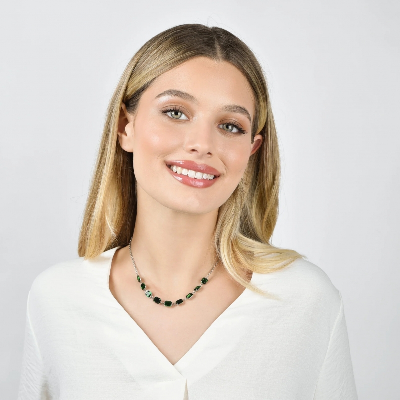 Luca Barra Collana Donna Lunga Con Ciondolo Angeli - Gioiello Trendy In Acciaio Anallergico, Oltre 90 Cm